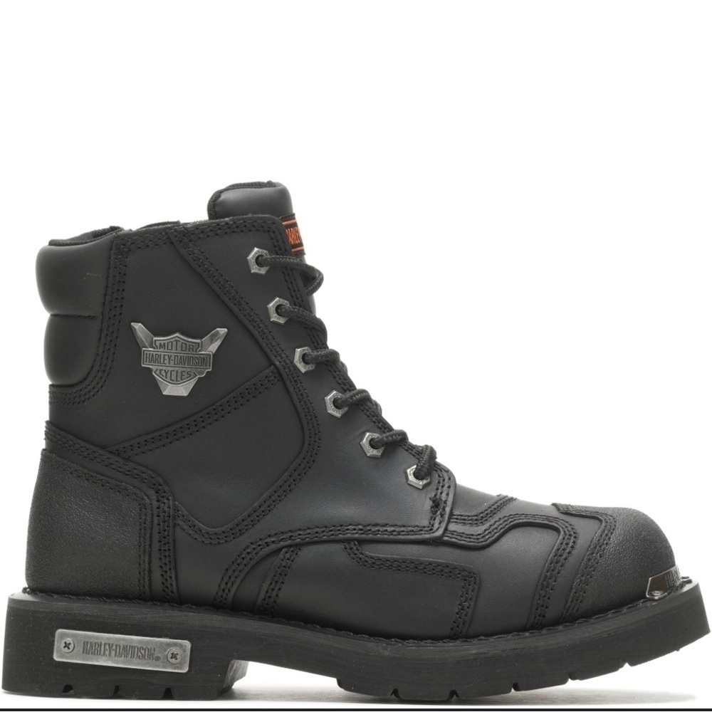 Harley-Davidson unisex Black Lace Up Boots size 43